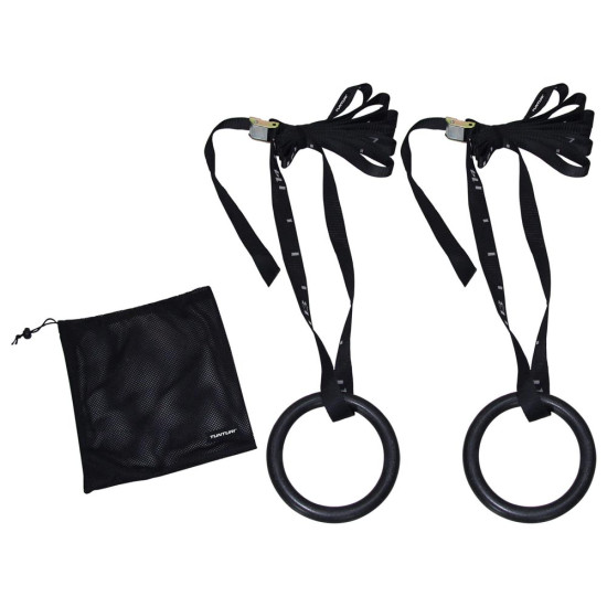 Tunturi Gym Rings ABS, Dia 23cm, 28mm, Incl Belt 3,8cm*4,6m Tunturi Gym Rings ABS, Dia 23cm, 28mm, Incl Belt 3,8cm*4,6m